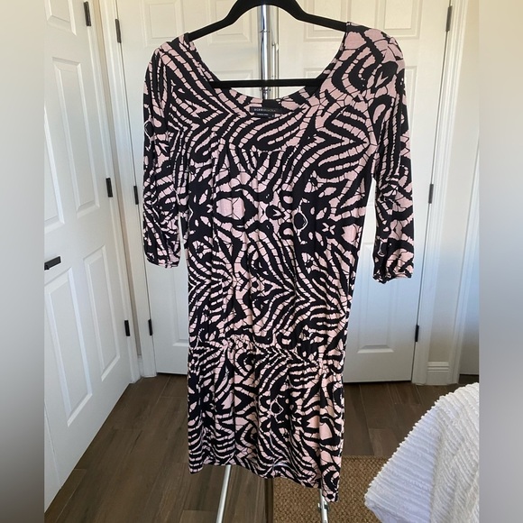 BCBG Black and Tan dress size Small Midi Mini - Picture 3 of 10